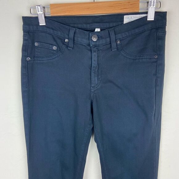 Rag & Bone ‘Legging’ Jeans - Black Plush - Picture 4 of 8